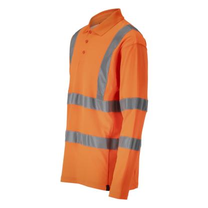 MASCOT SAFE CLASSIC poloshirt, langærmet, hi-vis orange