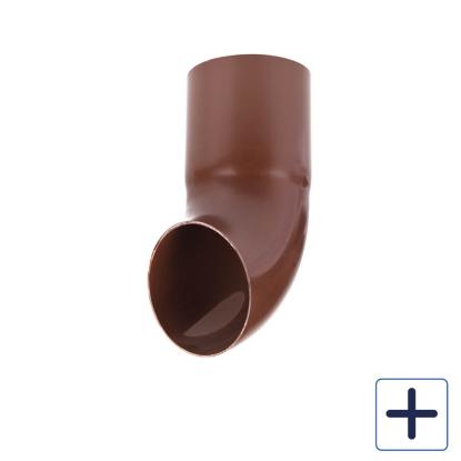 Plastmo udkaster, PVC, brun