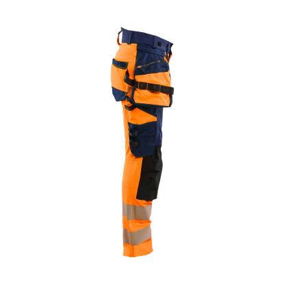 Blåkläder 7022 dame high vis buks 4-vejs stretch, hi-vis orange/marineblå