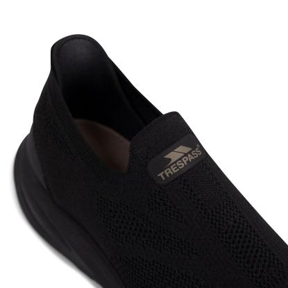 Trespass TONE Slip-on letvægts træningssko, unisex, sort