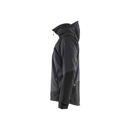 Blåkläder 4750 letforet vinter softshelljakke, mørk grå/sort