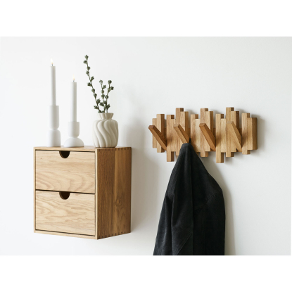 Caltra knagerække, eg, 40 cm