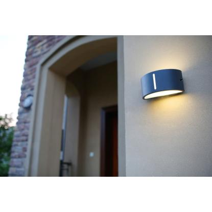 LUTEC BONN udendørs væglampe, up/down, B24,9 cm, E27, IP54, mørk grå