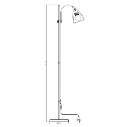 Belid Sway gulvlampe, H130 cm, E27, mat hvid