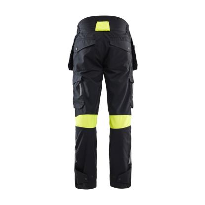 Blåkläder 1418 håndværker buks inherent, sort/hi-vis gul