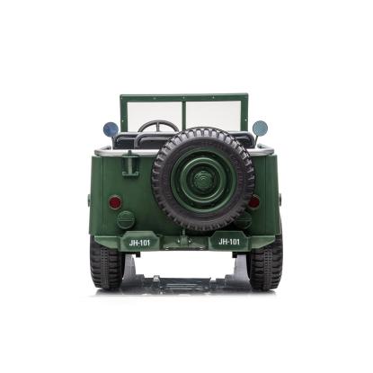 Azeno explorer 4 x 4 militær med 3 sæder, 4 x 24V, grøn