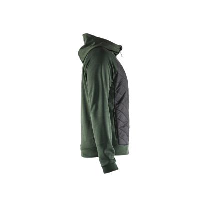 Blåkläder 3463 hybrid sweatshirt, efterårsgrøn/sort