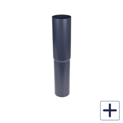 Plastmo lige nedførsel, PVC, grafit